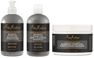 shea moisture black soap bamboo produit pour cheveux bouclés crépus afro